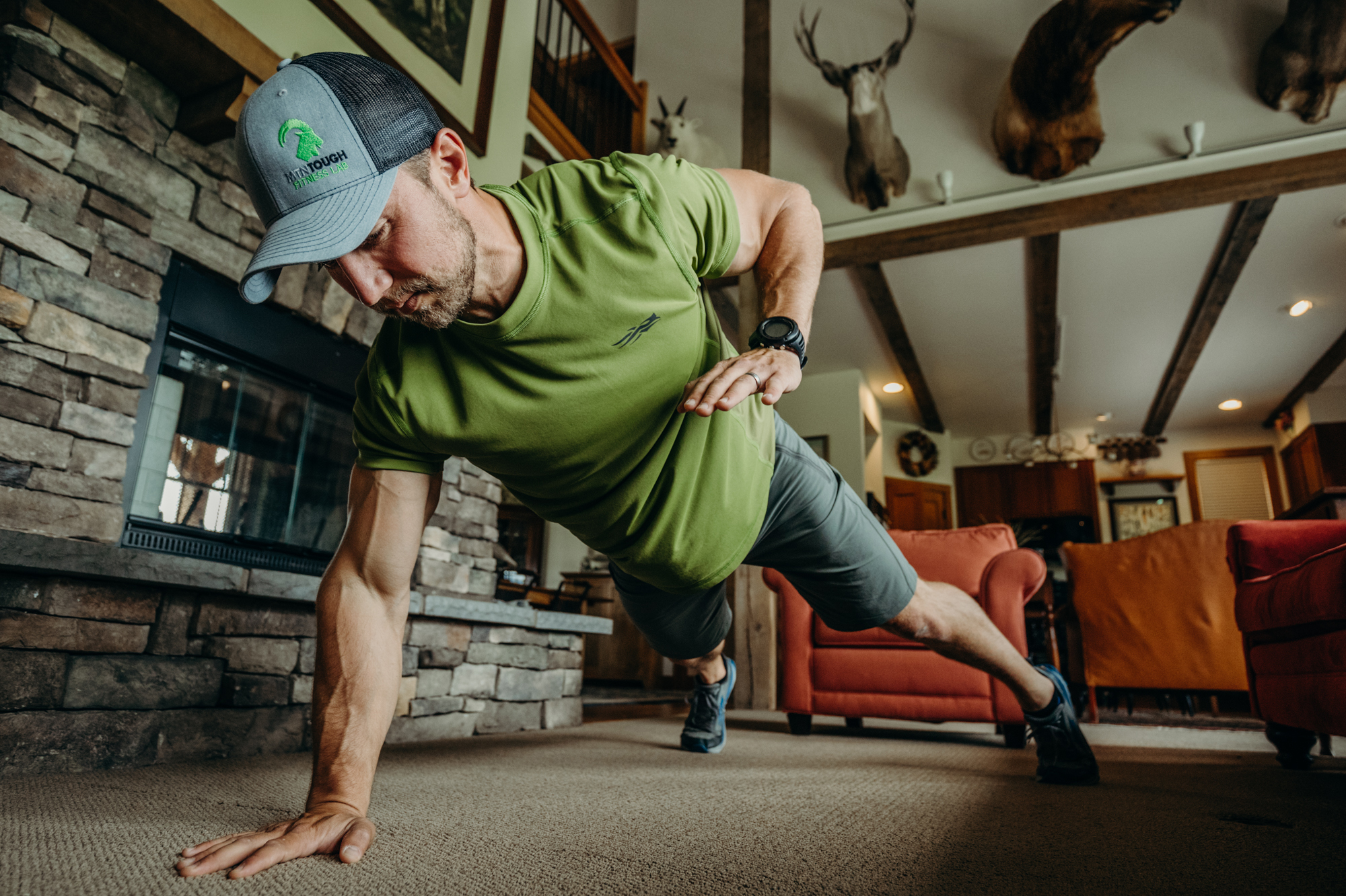Home training for a hunter.