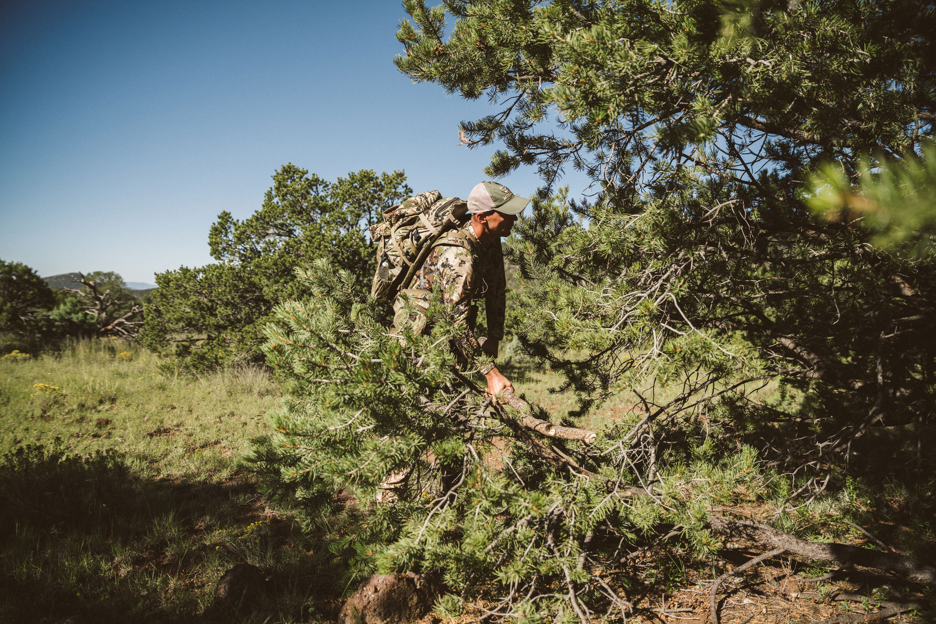 Trying an aggressive elk hunting tactic.