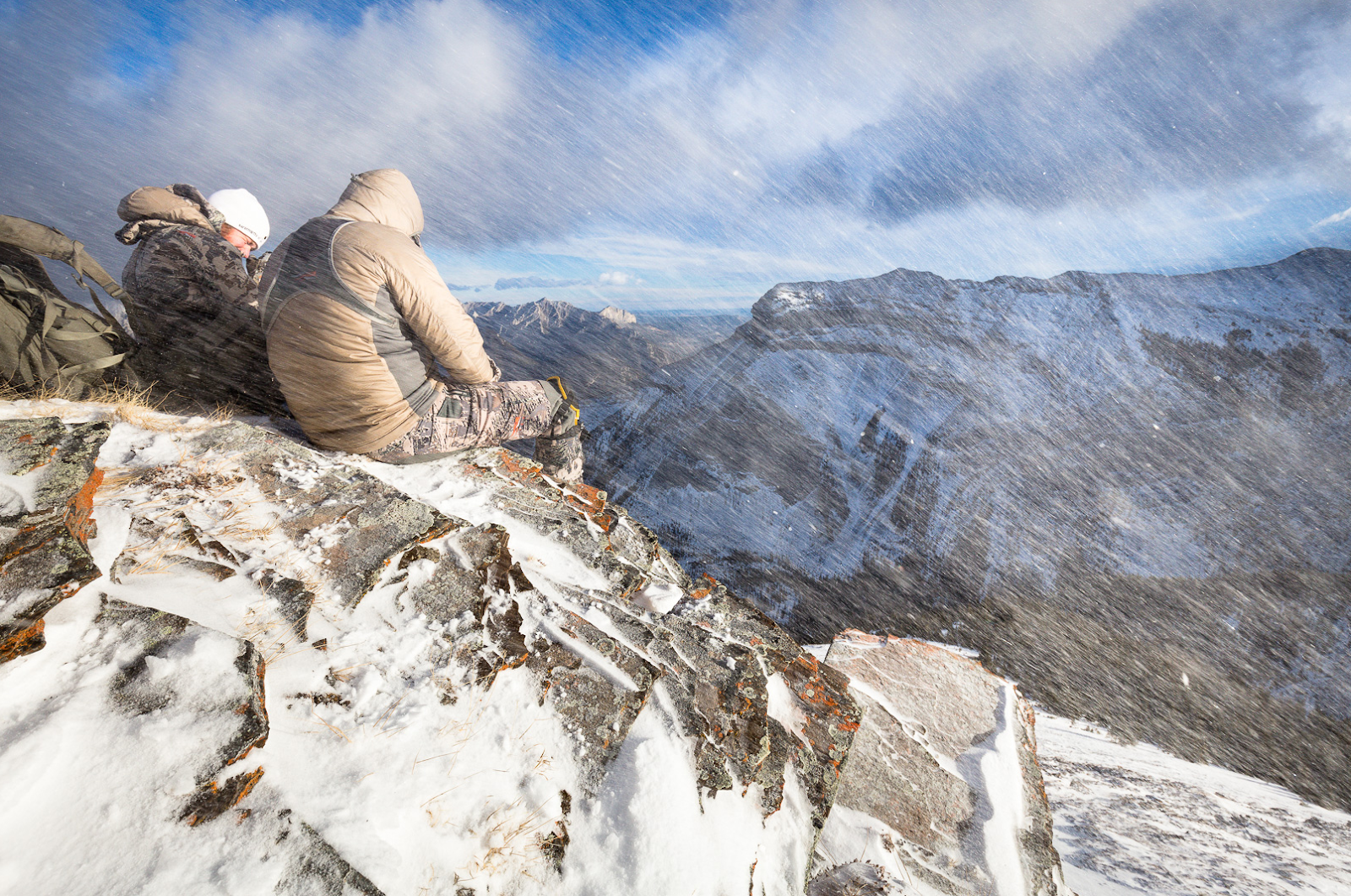 Hunters get blasted by snow and wind on a late-season sheep hunt.