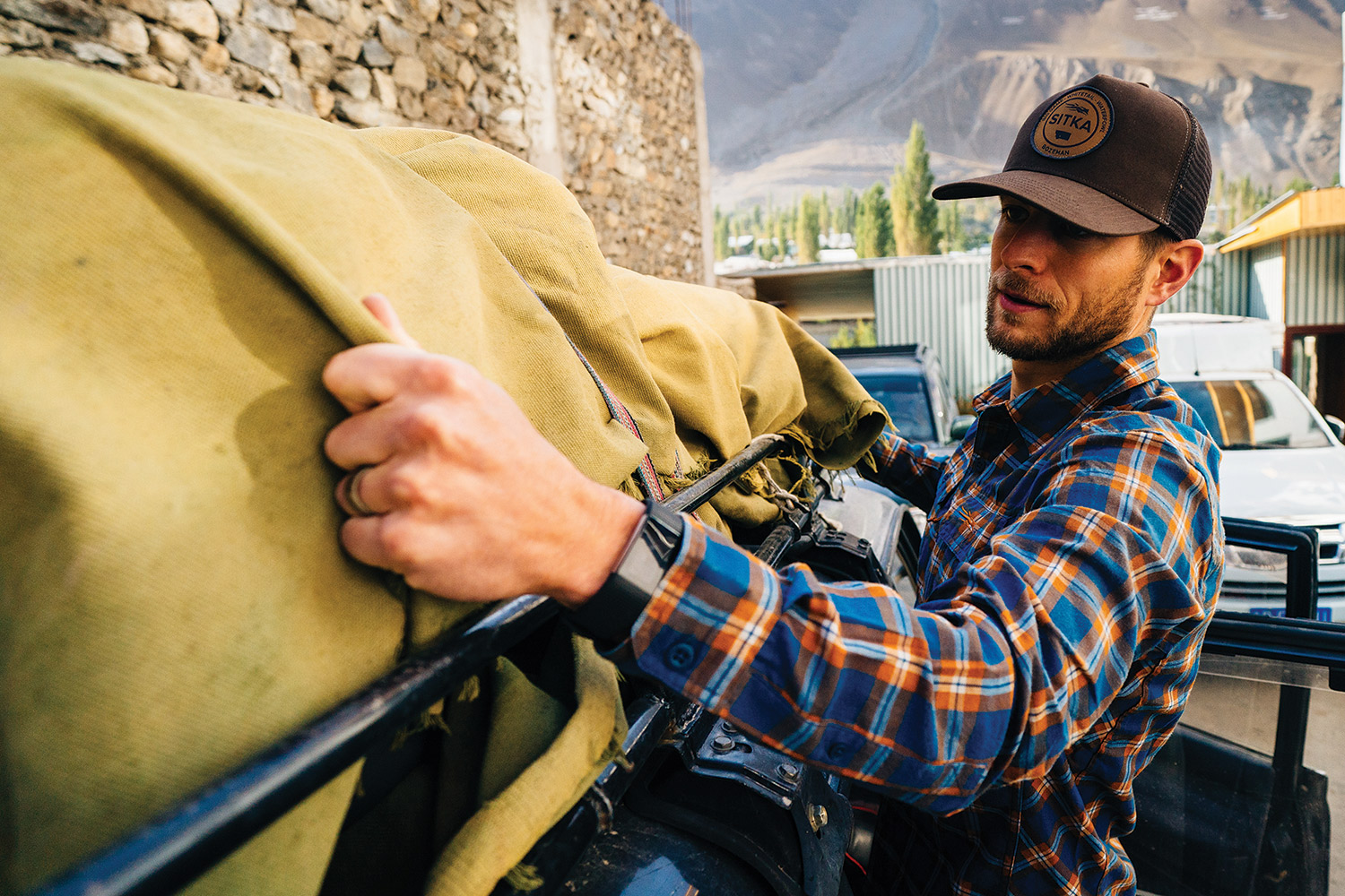 Packing for an adventure of hunting Marco Polo sheep.