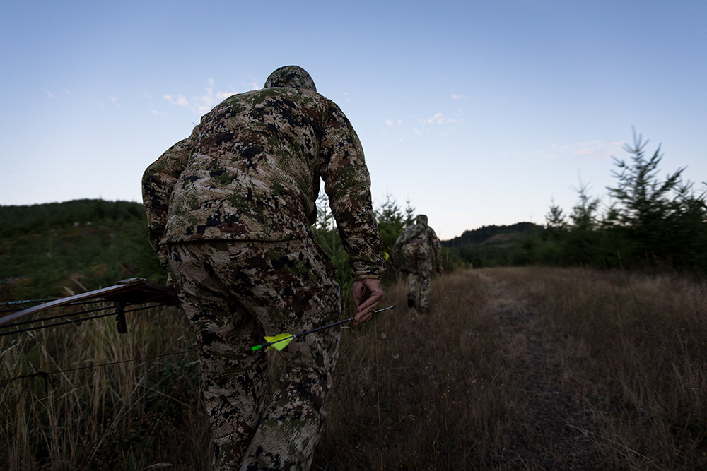 Hunters stalk in socks in Subalpine.