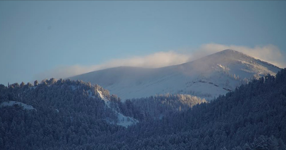 Cold landscape shot of Montana