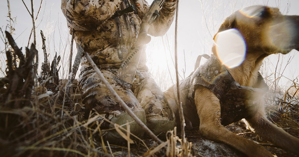 SITKA waders nearly frozen on a very cold late season hunt.