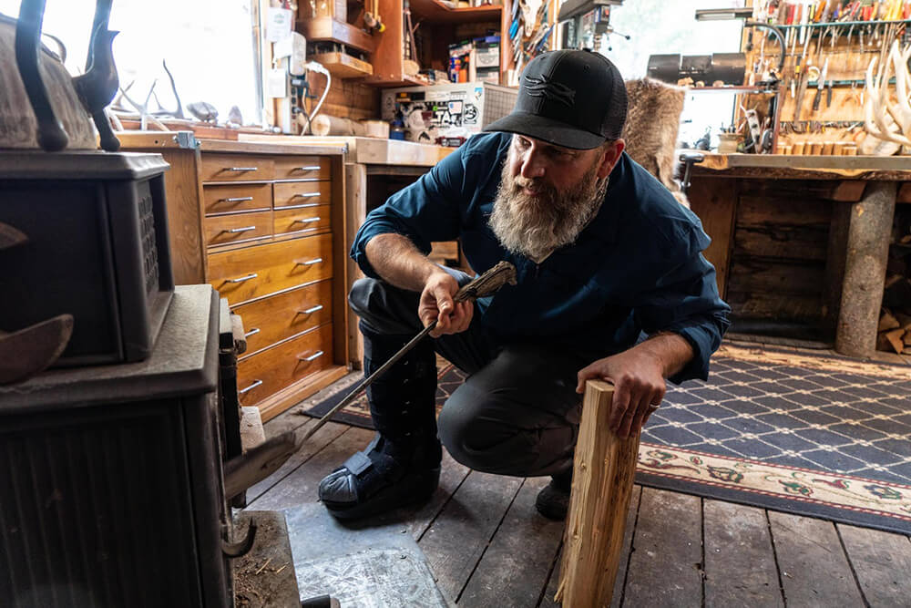Craig Krzycki stays warm at home thanks to his stove